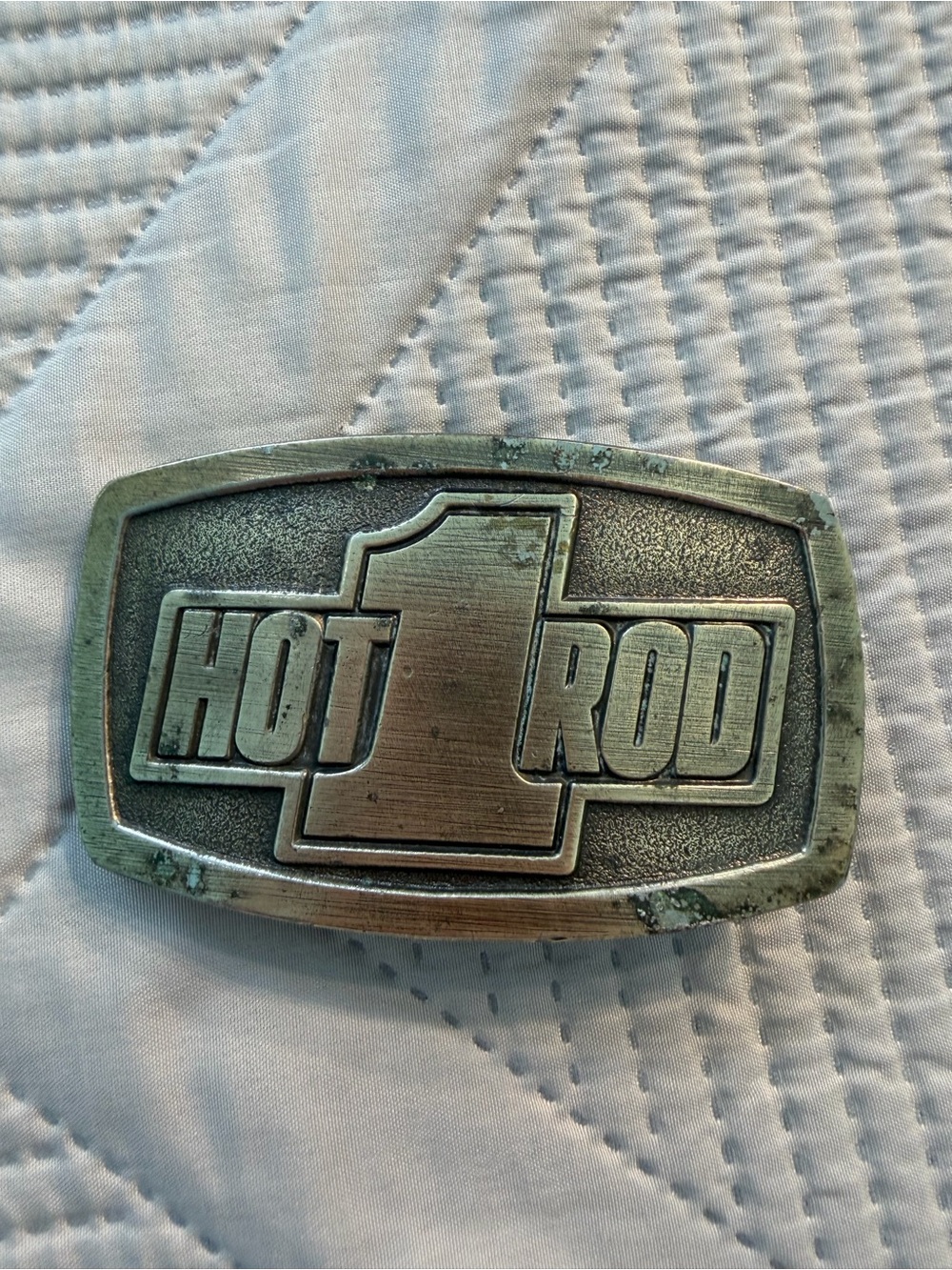 Hot Rod Vintage Embossed Brass Belt Buckle 1970’s